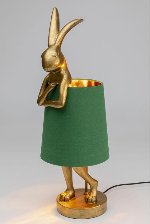 Image du produit Kare Design Lampe de table Animal Rabbit Or/Vert 68cm (E14)