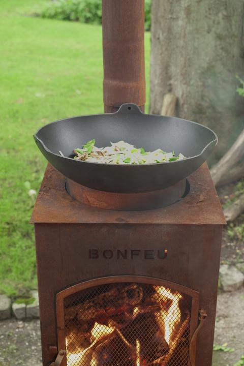 Produktbild Bonfeu BonCarr QLP Roest Tuinhaard - L 35 x B 35 x H 153 cm - Cortenstaal - bruin - Tuinhaard - Terrasverwa