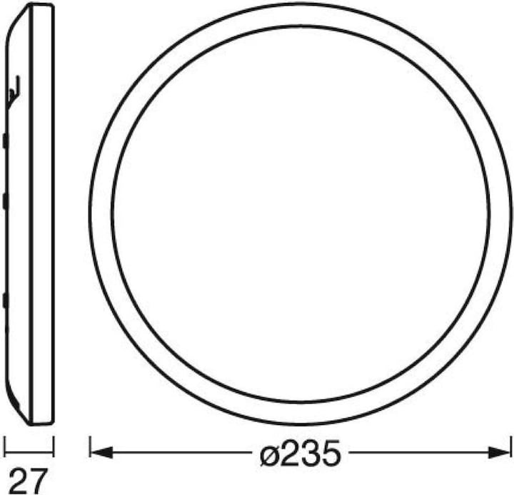 Image du produit Ledvance ORBIS ULTRA SLIM CLICK DIM 235mm BLANC (1100 lm)