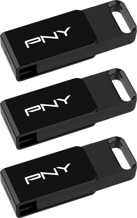 Actual product image PNY ELITE TYPE-C USB 3.2 128GB X3 (128 GB, USB-C)