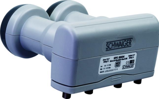Produktbild Schwaiger Digitales Monoblock Quad LNB (Quattro LNB, 40mm)