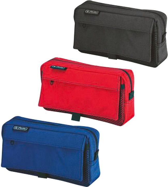 Immagine prodotto Herlitz Rotolo con tasca a rete, in poliestere Chiusura in velcro sulla tasca a rete, tasca con cerniera