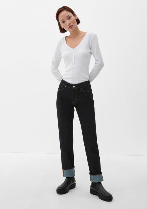 Actual product image S.Oliver Jeans-Hose Jeans Karolin / Regular Fit / Mid Rise / Straight Leg (W34/L32)