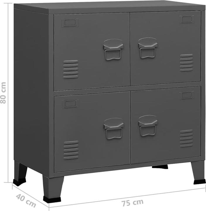 Actual product image vidaXL Aufbewahrungsschrank (75 x 40 x 80 cm)