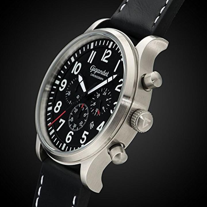 Actual product image Gigandet Pilot Chronograph with Stop Function, Date Display, and 100m Water Resistance (Chronograph)