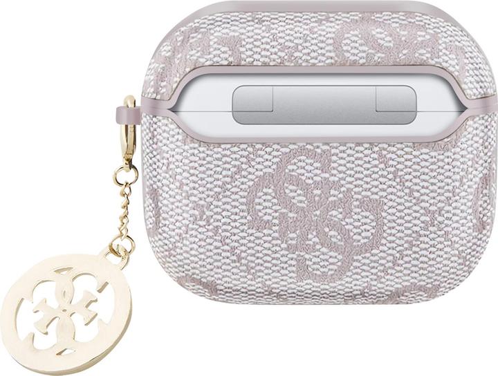 Actual product image Guess Cover for Airpods 3 4G Script with glittering charm with rhinestone embellishment (Headphone sleeve)