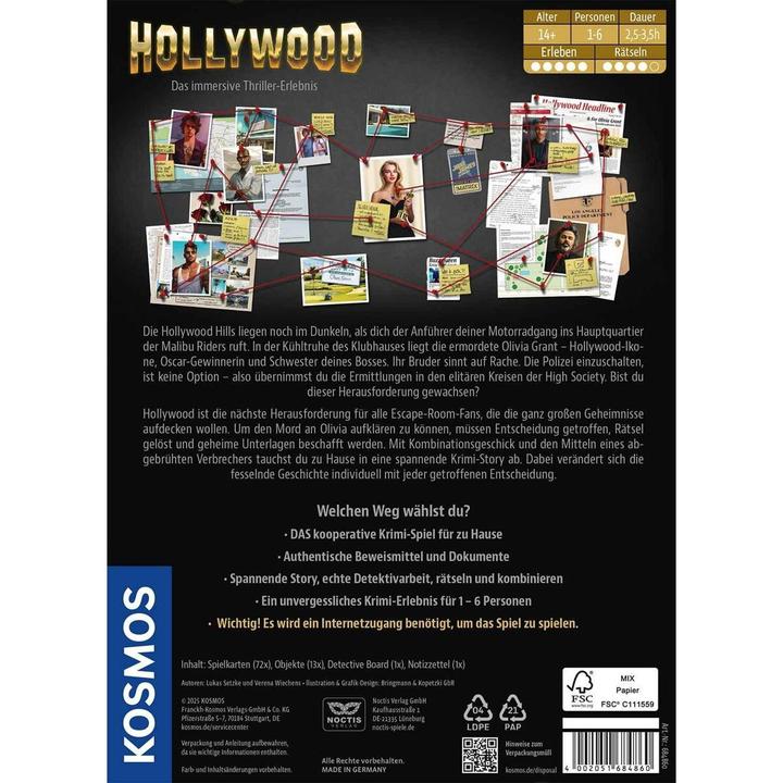 Productafbeelding Kosmos Meesters van de misdaad: Hollywood (Duits, 1 - 6 Spelers)