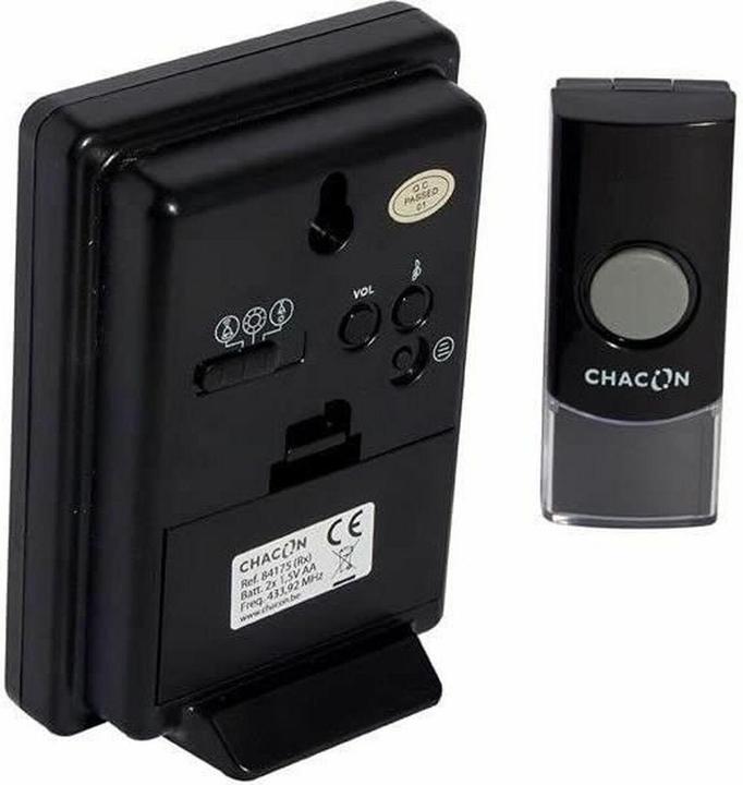Image du produit Chacon Sonnette de porte sans fil avec bouton de sonnette (12 V) (Funk, Sans fil)