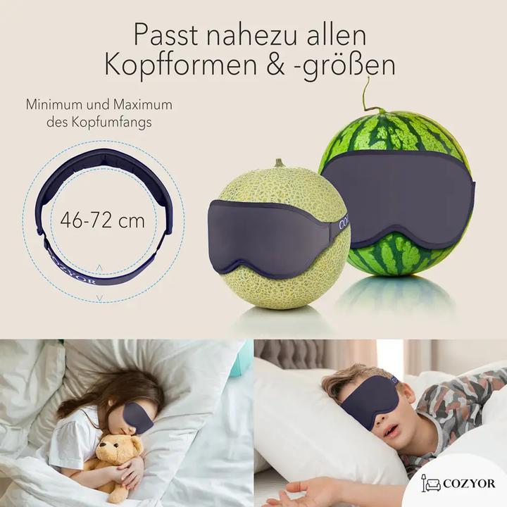Immagine prodotto Cozyor Maschera per dormire e tappi per le orecchie (Maschera sonno)