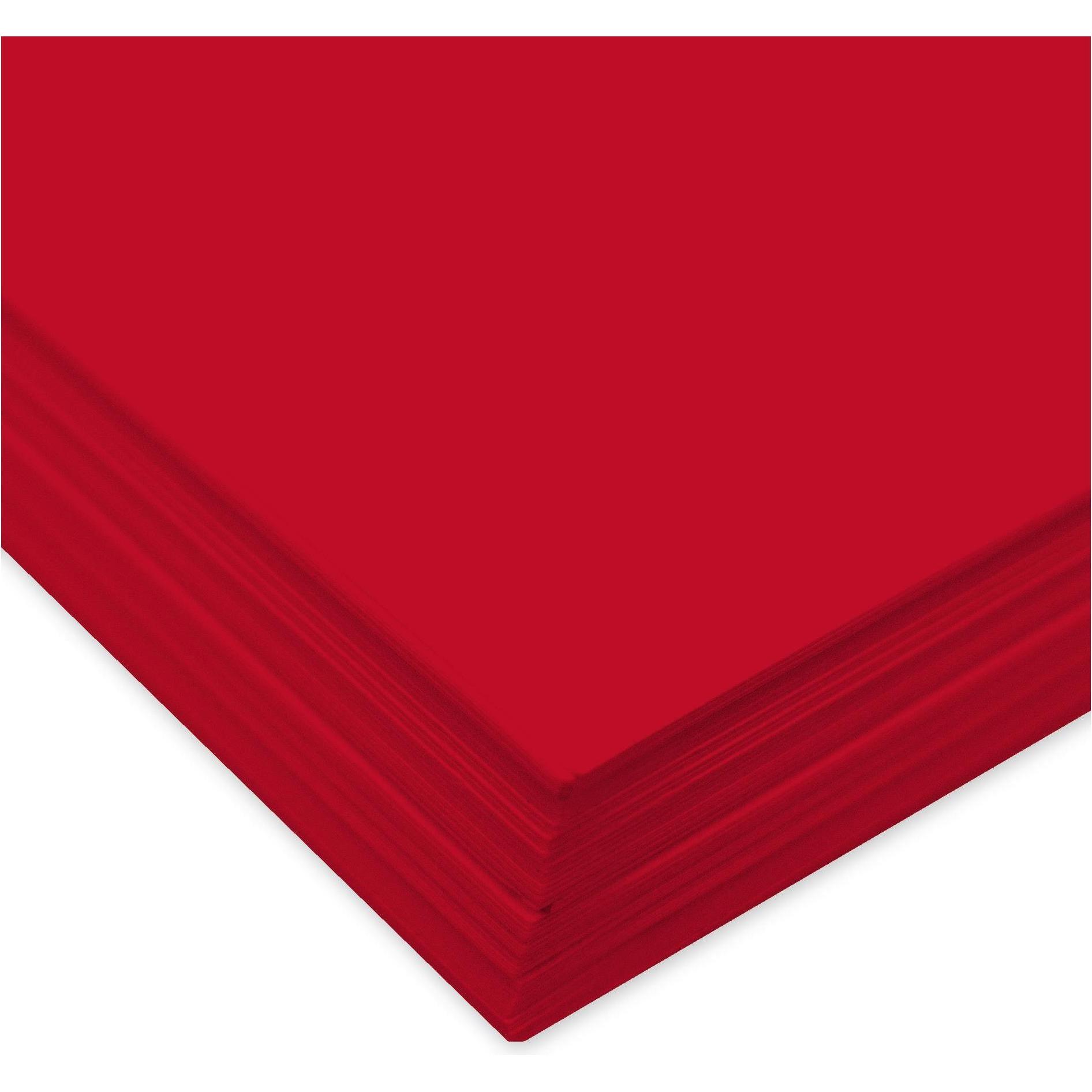 Thumbnail - Ursus, Kopierpapier, Tonzeichenpapier A4, 130 g/m², 100 Blatt, Tulpenrot (130 g/m², A4)