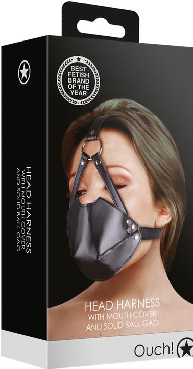 Image du produit Ouch! Head Harness with Mouth Cover and Breath Ball Gag