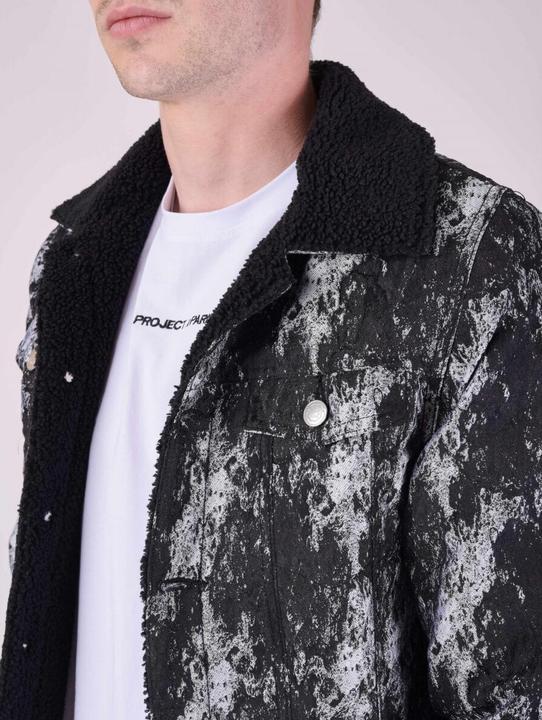 Actual product image Project X Paris Textured jacket with wool effect collar (L)