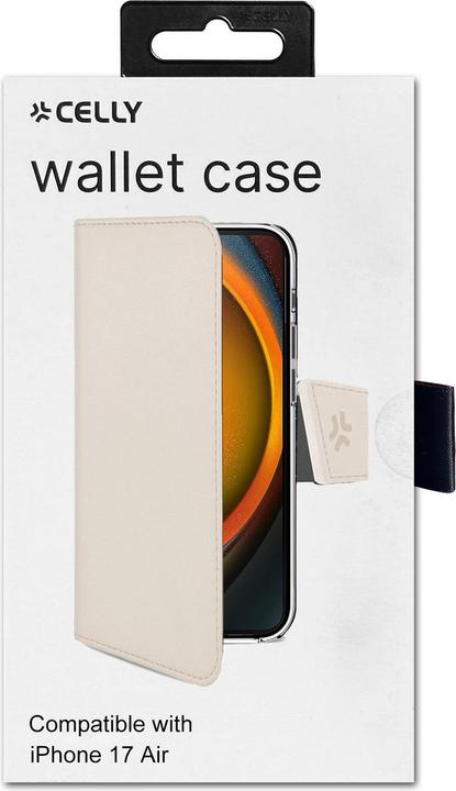 Image du produit Celly Buchhülle aus Kunstleder Sand für iPhone (Apple iPhone 17, Apple iPhone Air)