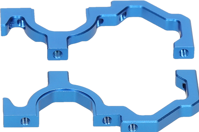 Produktbild HB Racing Front Bulkhead Set (Blue)