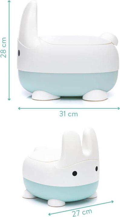 Actual product image Fillikid Potty Rabbat sage/ white