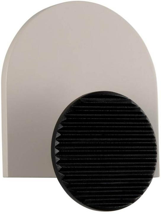 Productafbeelding present time Wandhaken Single Knob, MDF, Warm grey, Eigenschaften: Keine