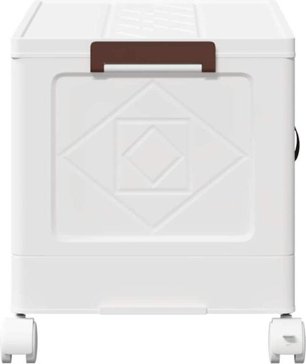 Actual product image vidaXL Storage box with wheels Stackable 28 L (28 l)