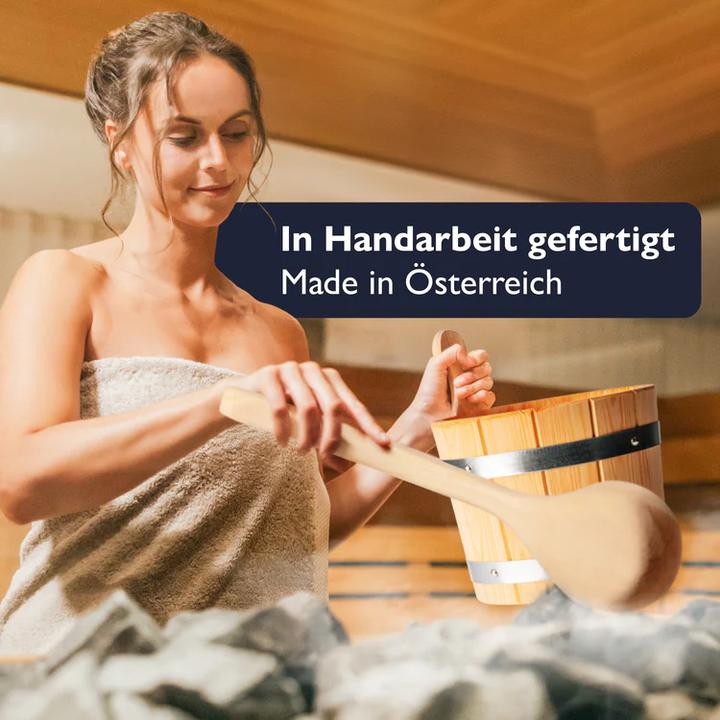 Produktbild Liebenstein Sauna Eimer mit Kelle aus Lärche/Espe (5L)