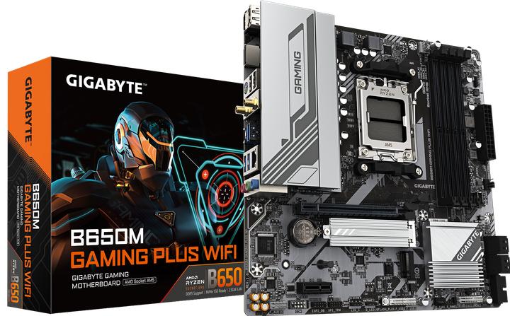 Actual product image Gigabyte B650M Gaming Plus WIFI (AM5, AMD B650, mATX)