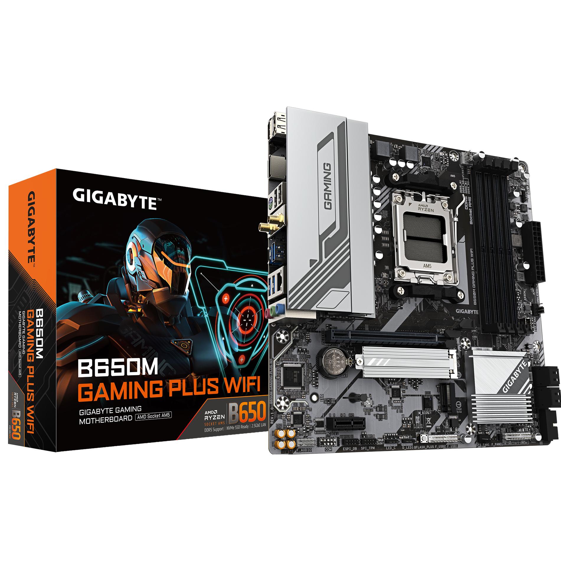 Gigabyte B650M Gaming Plus WIFI (AM5, AMD B650, mATX), Mainboard