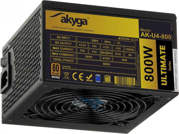 Produktbild Akyga Zasilacz ATX 800W AK-U4-800 P4+4 (800 W)