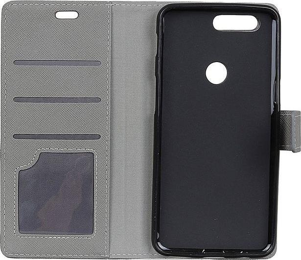 Produktbild MU Classic Leder Hülle mit Kreuzmuster (OnePlus 5T)