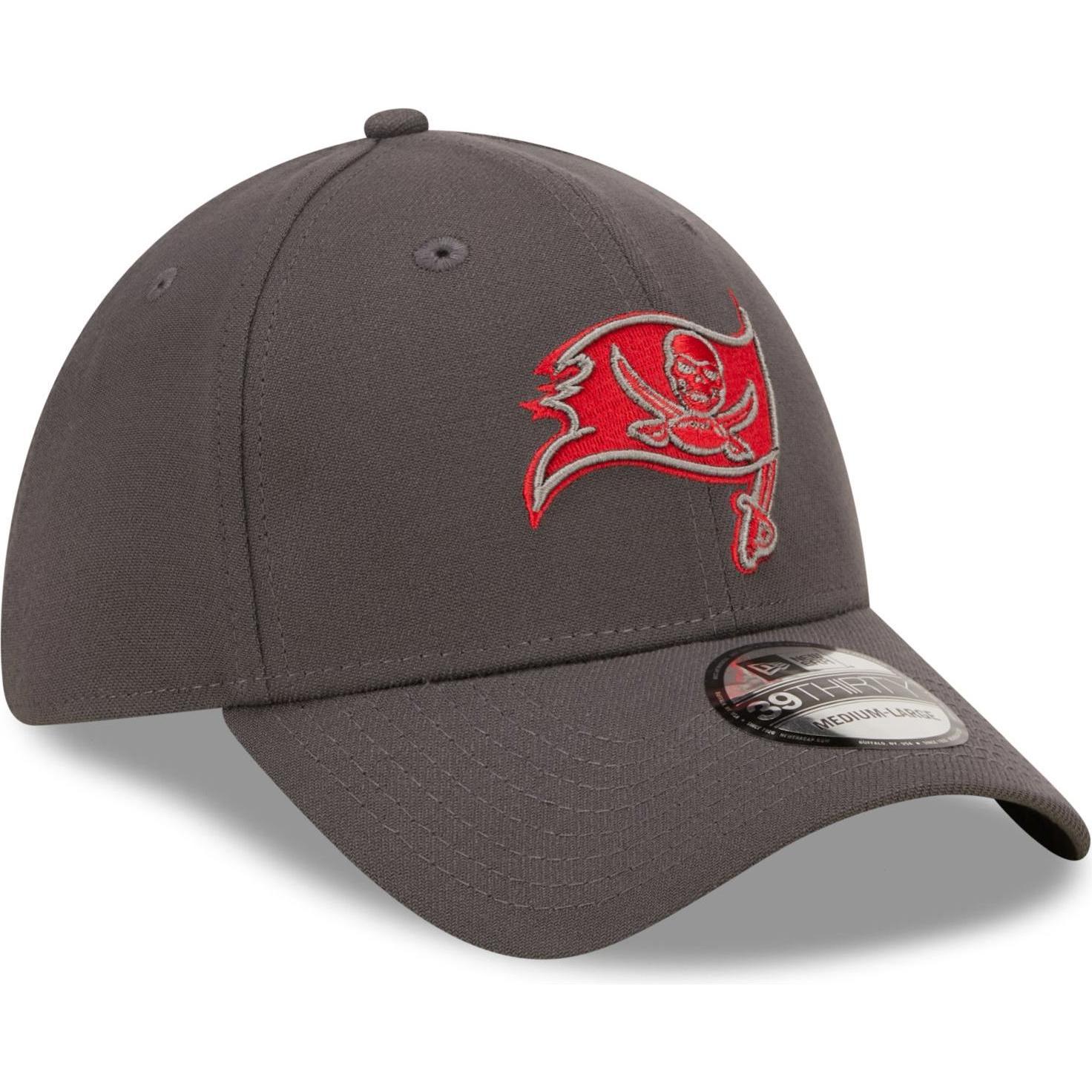 Thumbnail - New Era, Herren, Cap, 39Thirty Cap - Tampa Bay Buccaneers charcoal - S/M, Grau, (M)