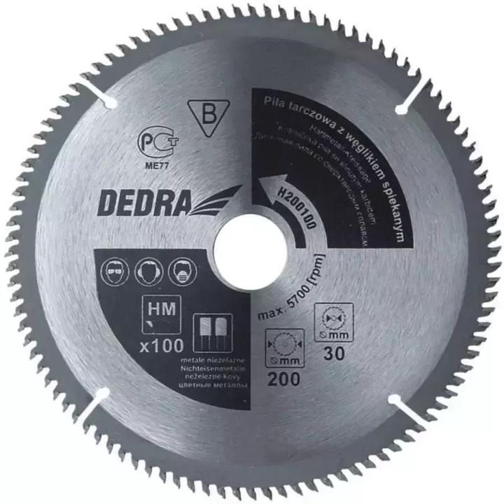 Actual product image Dedra circular saw aluminum 250x30mm 100z. - H250100