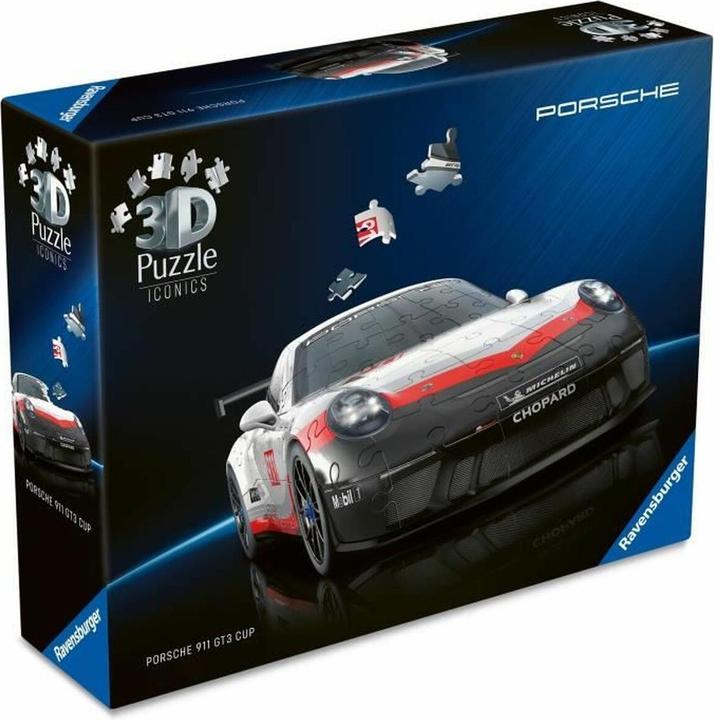 Image du produit Ravensburger 3D Puzzle 108 Teile - Iconics: Porsche 911 GT3 Cup (108 pièces)