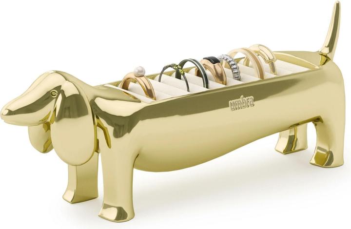 Produktbild Umbra Dachsie Ringhalter, Moderner Ringhalter in Form eines Dackels für 9 Ringe