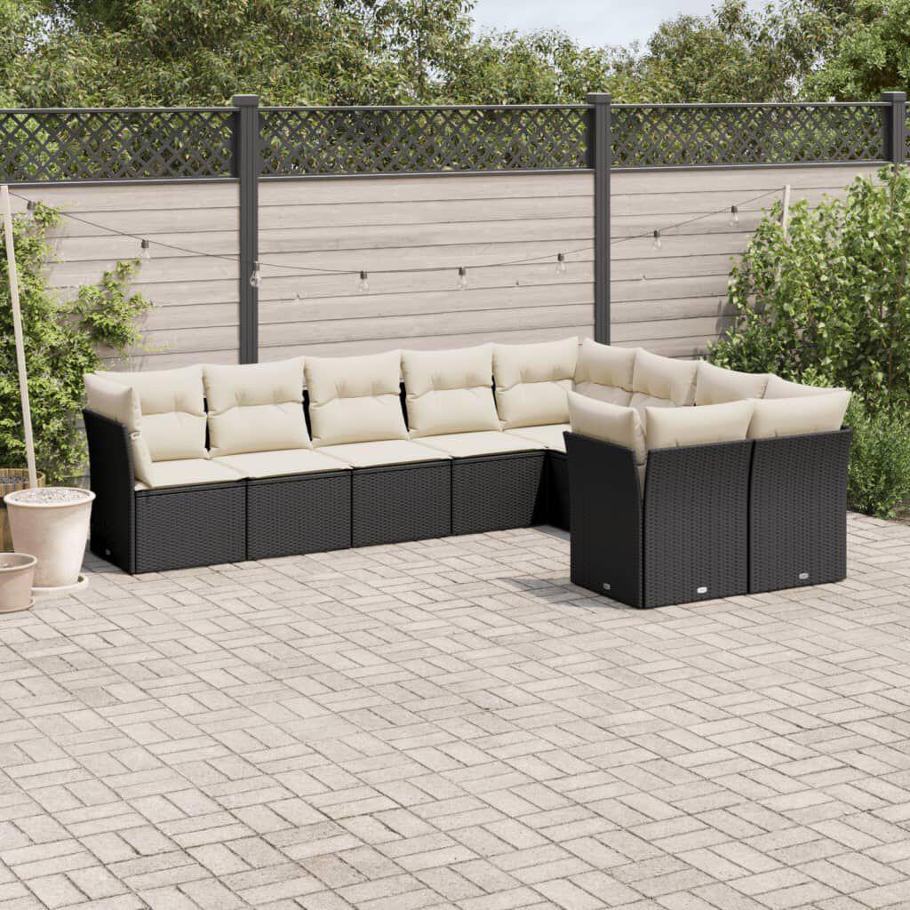Thumbnail - VidaXL, Gartenlounge, 10-tlg. Garten-Lounge-Set mit Kissen