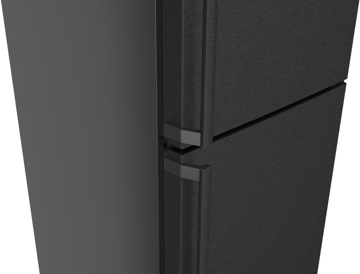Produktbild Bosch Hausgeräte Series 4, free-standing fridge-freezer with freezer at bottom, 203 x 60 cm, Black stainless steel, M (363 l)