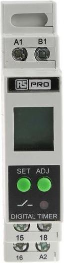 RS PRO 18 Function Time Relay 24-240Vac/dc