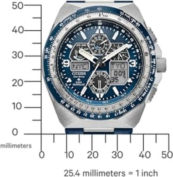 Actual product image Citizen JY8148-08L Promaster Skyhawk (Analogue wristwatch, Radio-controlled clock, 46 mm)