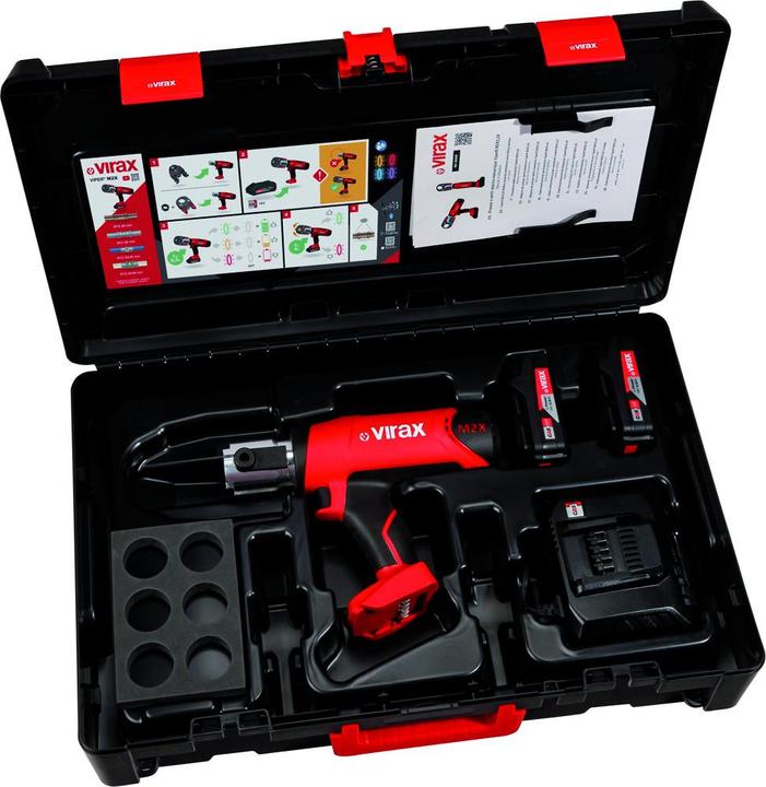 Produktbild Virax Akku-Pressmaschine VIPER M2X 18V / 2,0 Ah CAS-Akku (Rohrpresse)