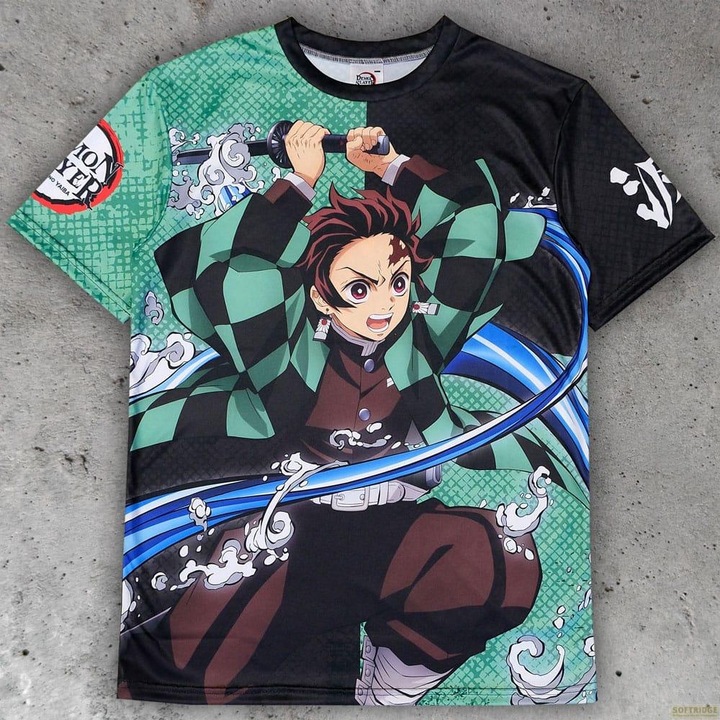 Actual product image POPbuddies Demon Slayer: Kimetsu no Yaiba T-Shirt Tanjiro Kamado size S (S)