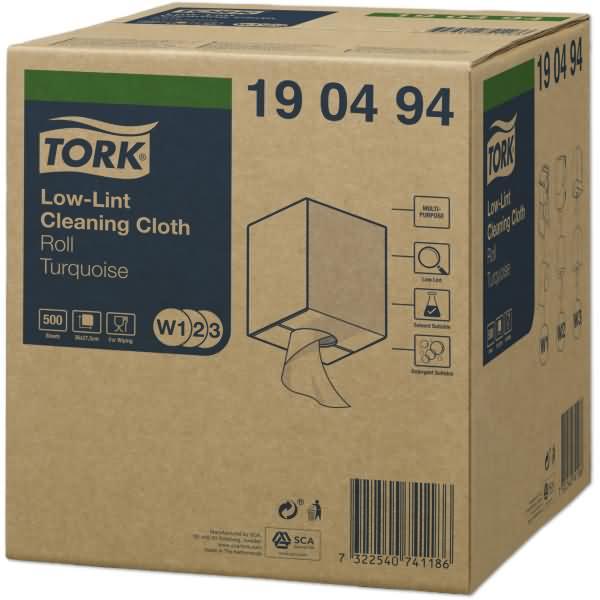 Produktbild Tork Low lint nonwoven cloth for precision cleaning - Turquoise (1 x)