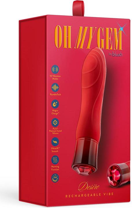 Produktbild Blush Oh My Gem - Desire - 5.5" Puria Silicone G Spot Vibrator - 5 Speeds & 5 Unique Vibrating Modes