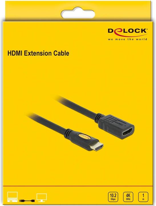 Produktbild Delock HDMI (Typ A) — HDMI (Typ A) (1 m)