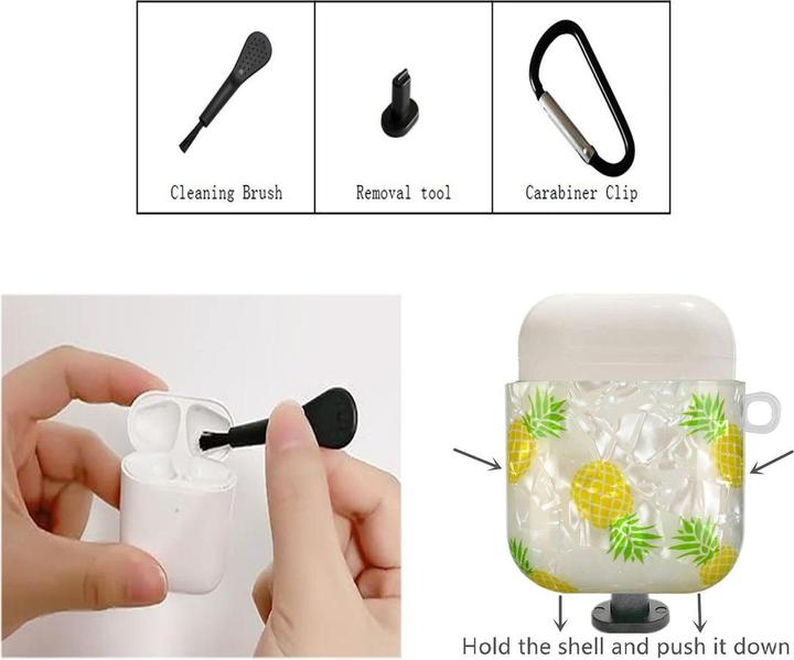 Actual product image König Design Protective Case for Apple AirPods Pro Case Cover Cases 360 Degree Bumper Motif (Headphone bag)