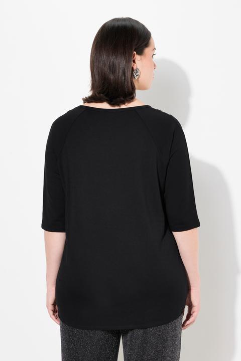 Produktbild Ulla Popken Shirt, Mesheinsatz, Classic, Rundhals, 3/4-Arm (46, 48)