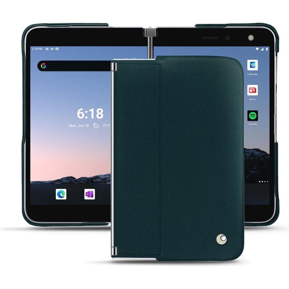 Noreve Lederschutzhülle (Microsoft Surface Duo 2), Smartphone Hülle, Blau