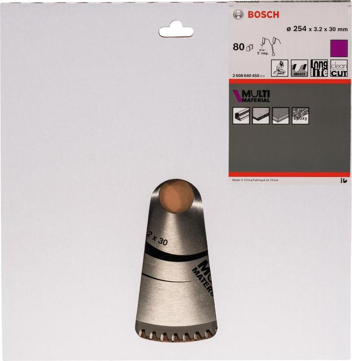 Produktbild Bosch Professional Zubehör PRO Multi Material Kreissägeblatt, 254 x 3,2 x 30 mm