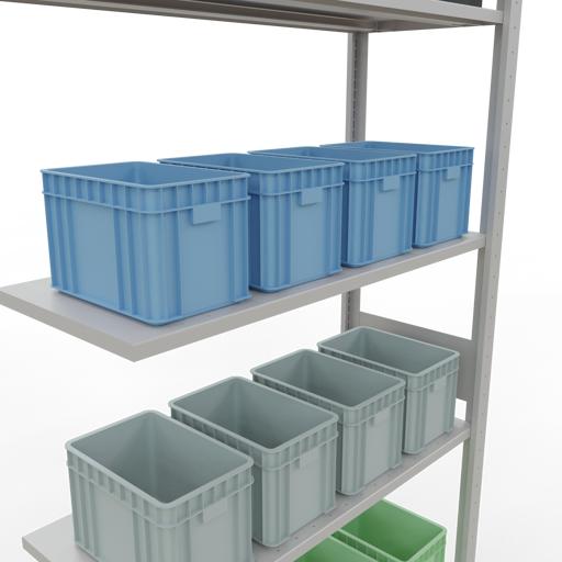 Image du produit Schulte Lagertechnik Système enfichable Élément suivant MULTIplus150 avec traverse de longueur