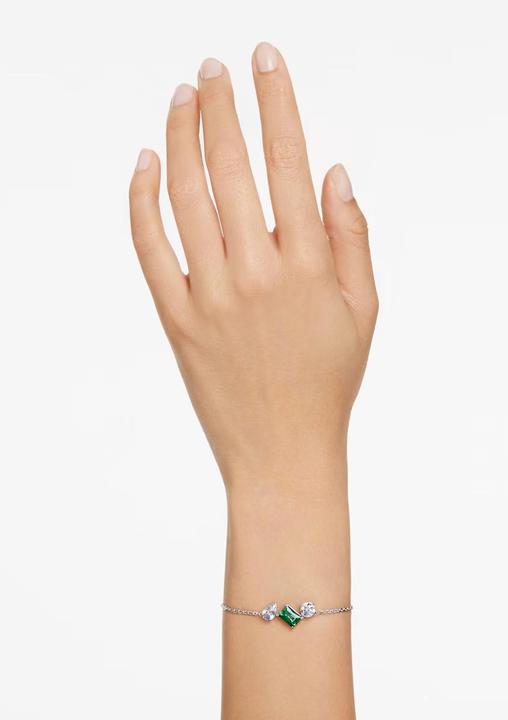 Actual product image Swarovski Mesmera Bracelet Various Cuts Green (19.50 cm, Swarovski Metal)
