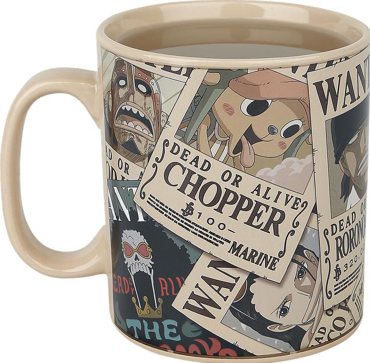 Actual product image ABYstyle ONE PIECE-Mug Heat-Wanted.ABYMUGA444 (460 ml, 1 x)