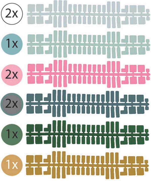 Actual product image Feuchtmann Ministeck color stripes