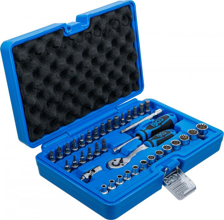 Actual product image BGS Socket Set, Gear Lock 6.3 mm (1/4") Drive 39 pcs.