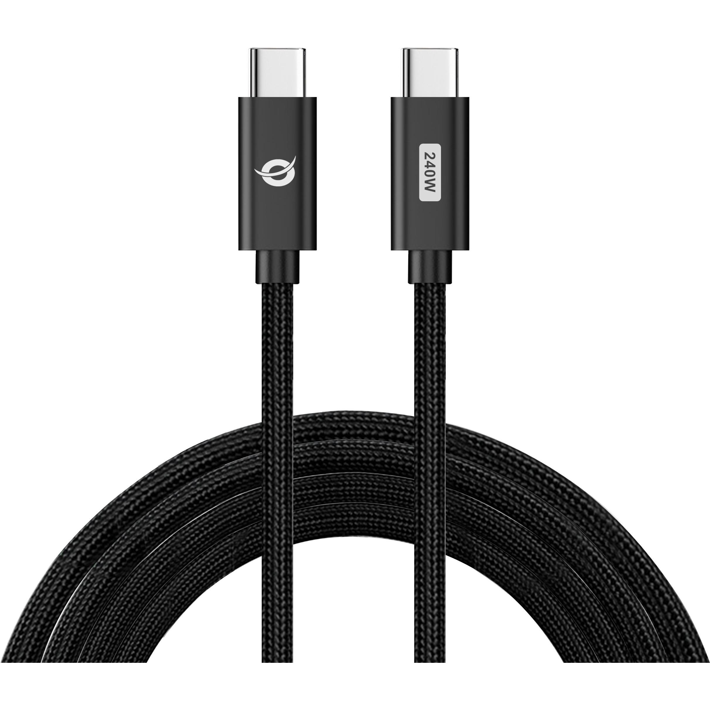 Thumbnail - Conceptronic Kabel USB-C 3.1 -> C St/St 2.00m 5A 480Mbps sw (2 m, USB 2.0), USB Kabel
