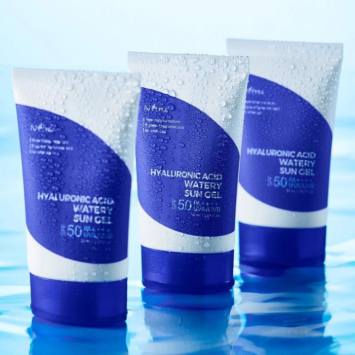 Actual product image Isntree Hyaluronic Acid Watery Sun Gel (Sun cream face, SPF 50, 50 ml)